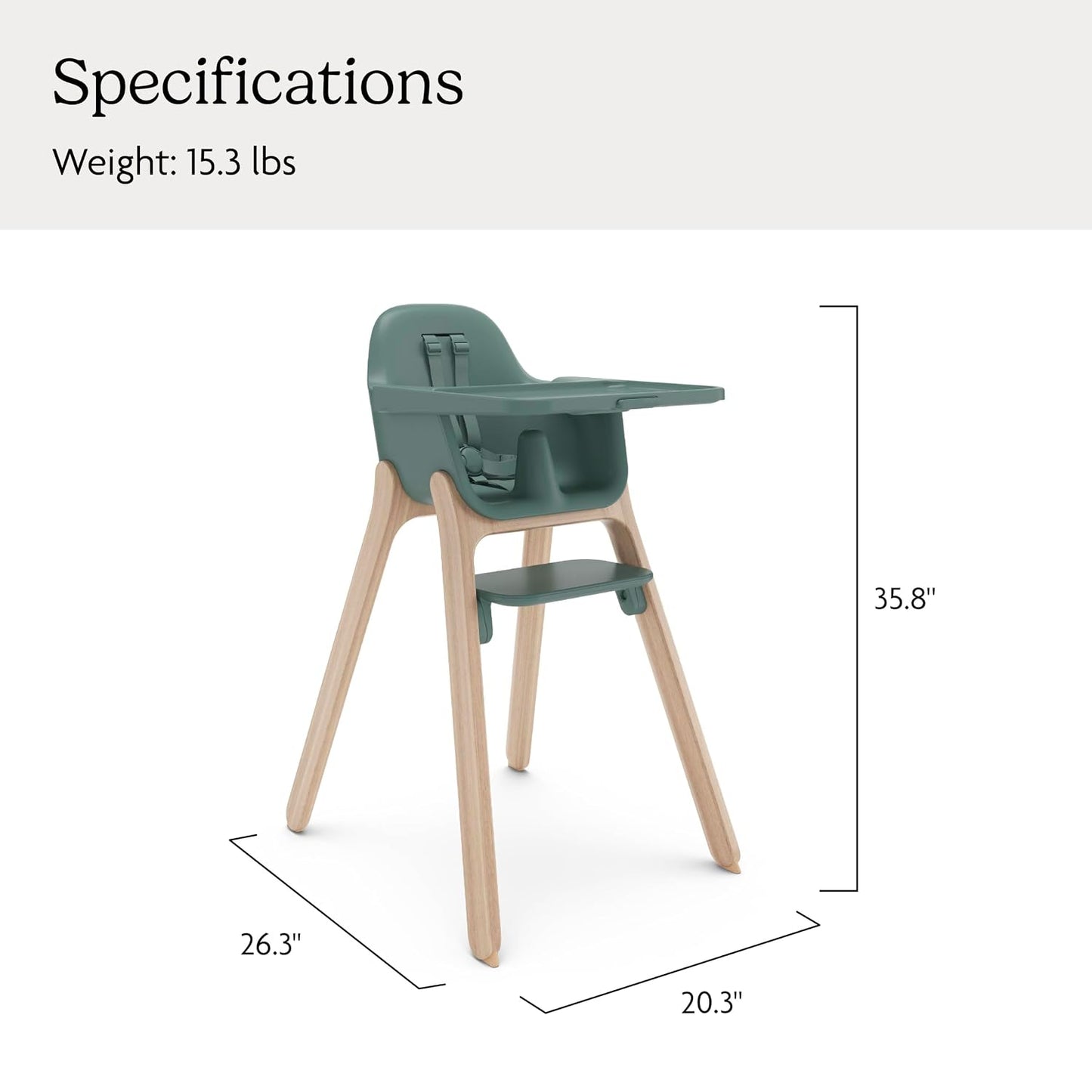 UPPAbaby Silla alta Ciro V2 para bebé - Ajustable, fácil de limpiar...