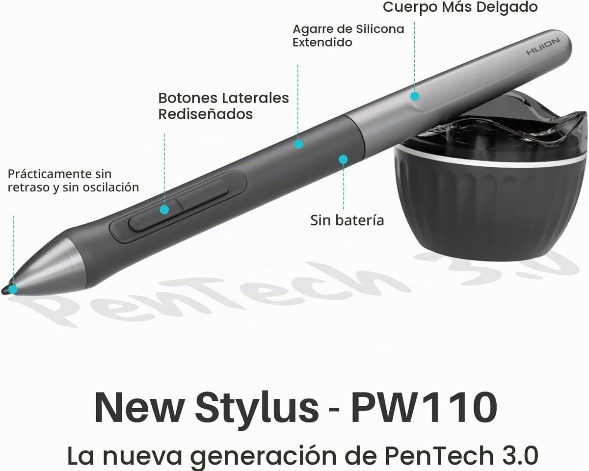 HUION Tableta de Dibujo Inspiroy 2 Pequeña, Tableta de Arte Digital...