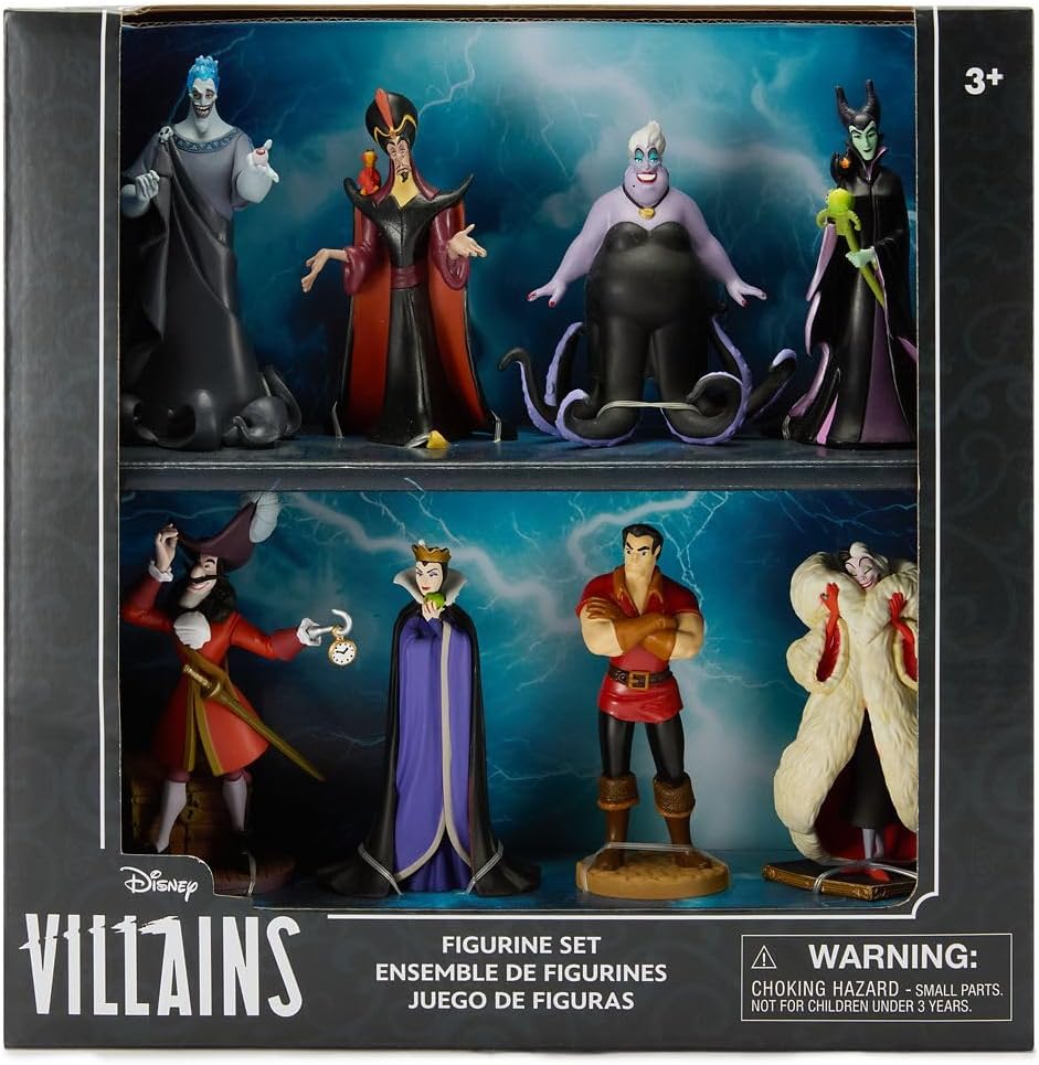 Set de Figuras Oficiales de Villanos de Disney Store \u2013 8 Figur...