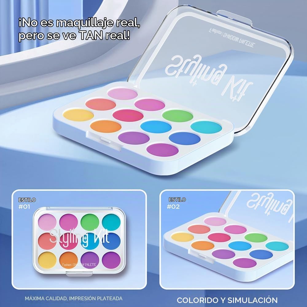 Kit de maquillaje de juguete para niñas, juego de cosméticos de 11...