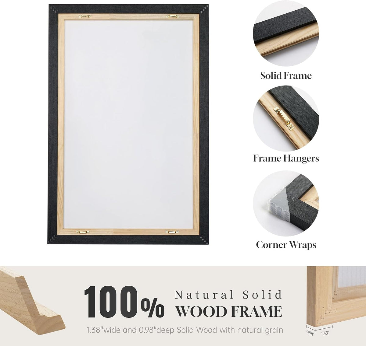 Arte de pared inspirador enmarcado grande para decoración de oficin...