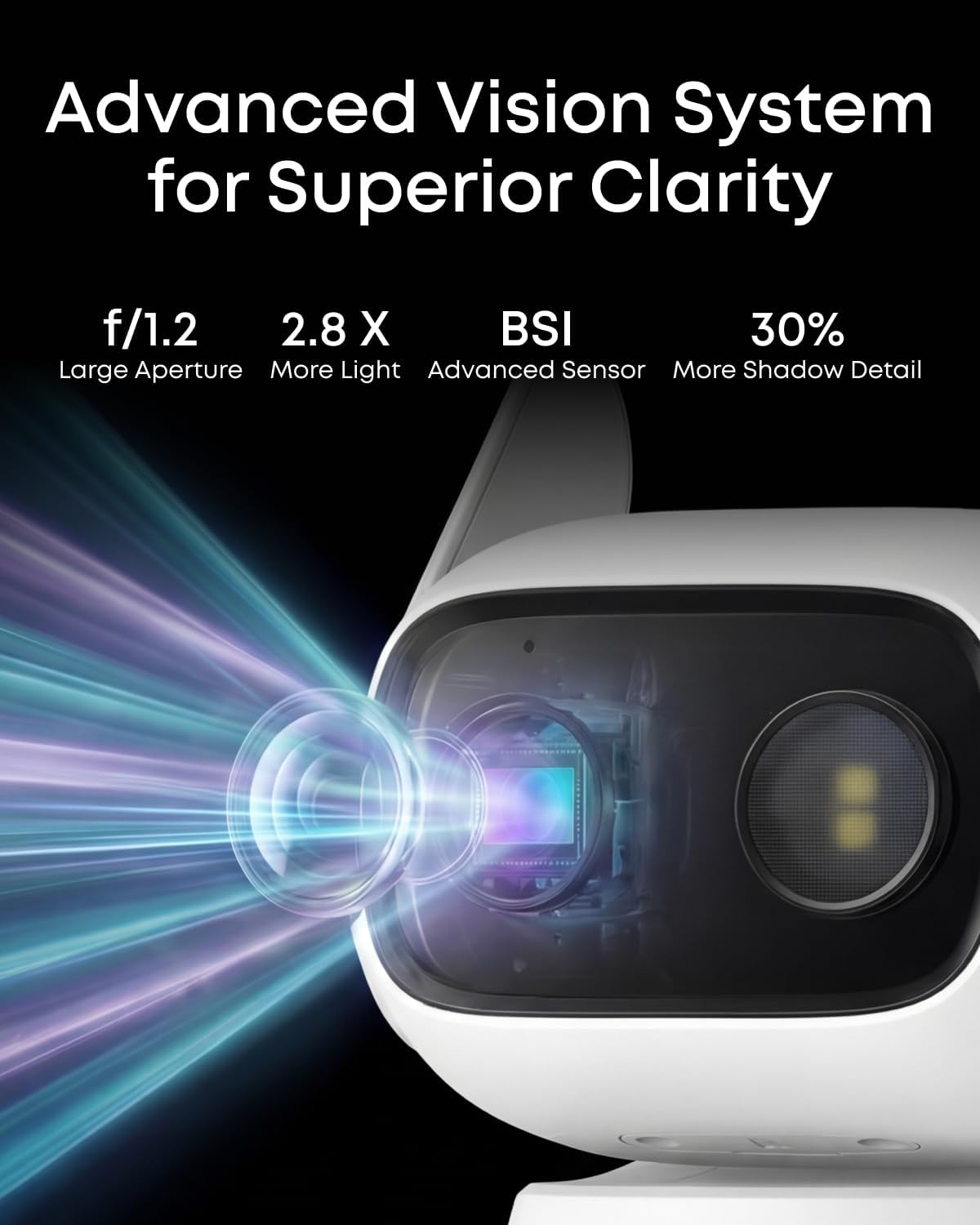 eufy Security Cámara C31 para interior\/exterior, panorámica e incl...