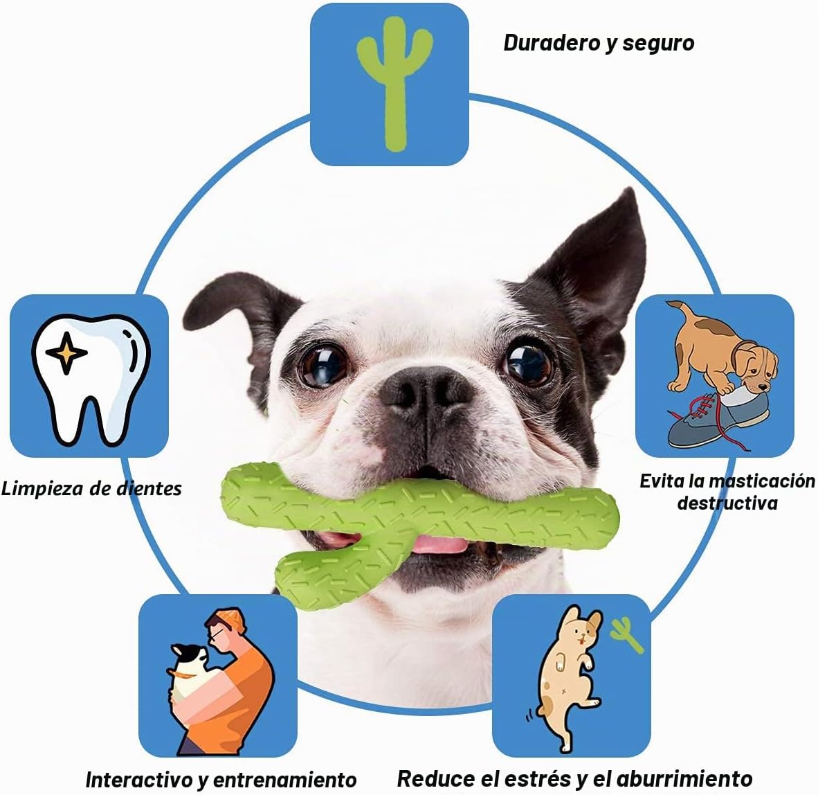 MewaJump Juguetes masticables para perros, juguetes de goma durader...
