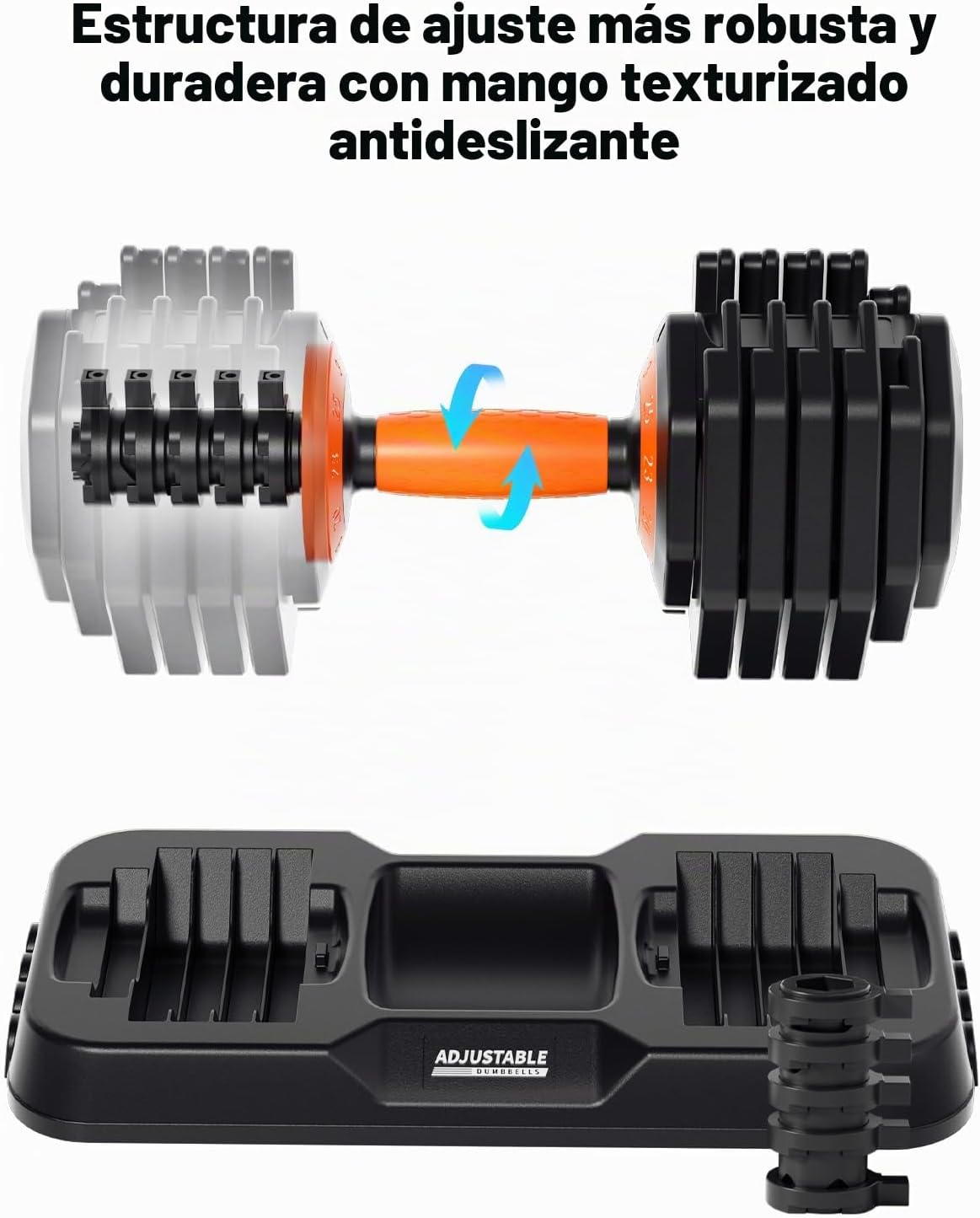 Fit Sir Juego de mancuernas ajustables, 10 en 1, mancuernas ajustab...