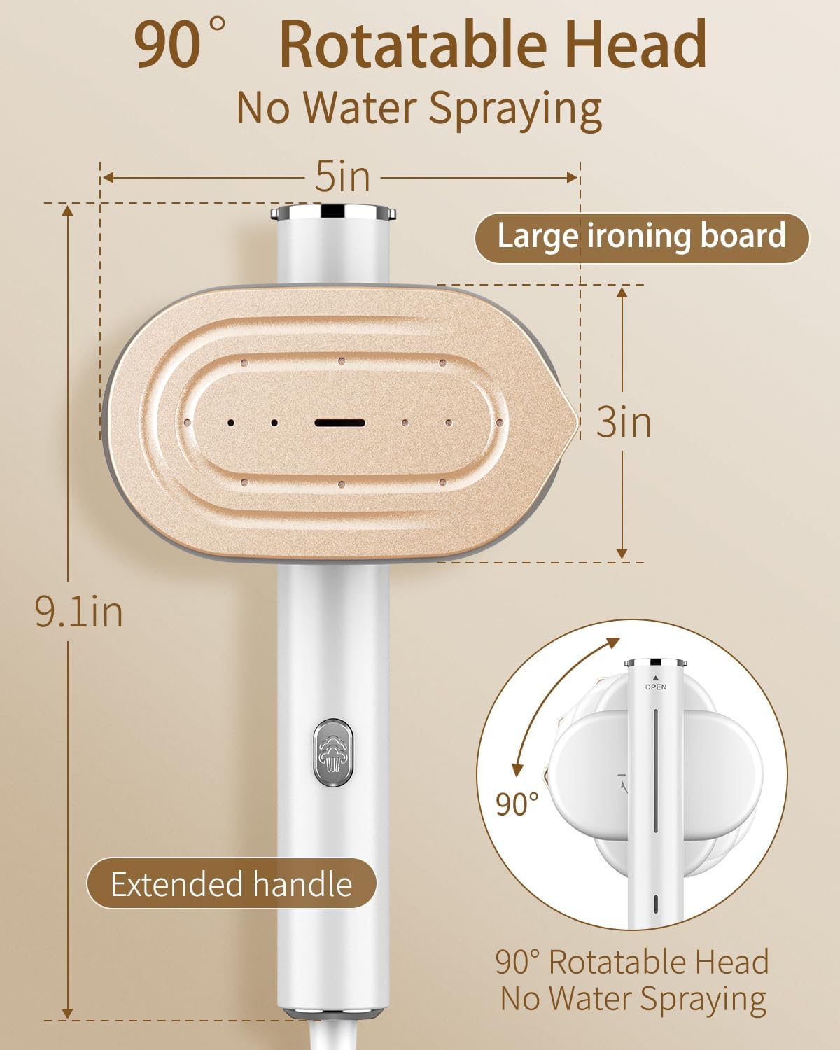 HULMAY Vaporizador Portátil para Ropa de Viaje, Mini Vaporizador y...