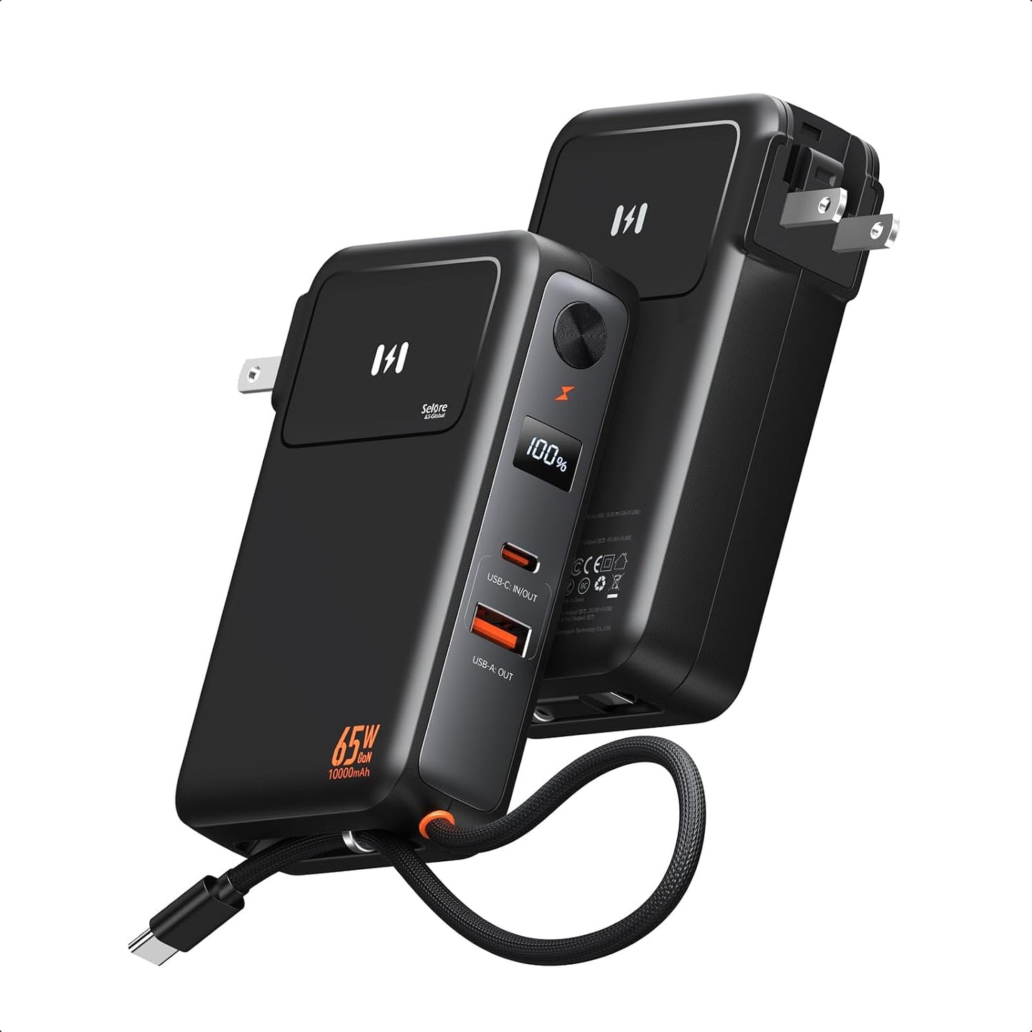 Selore&amp;S-Global - Cargador de teléfono portátil 3 en 1 con ench...