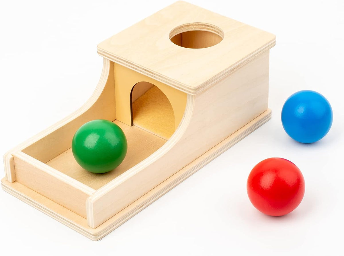 Busy edition Montessori Toys Caja de objetos de permanencia con son...