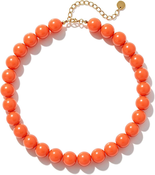 Lsljilidzsw Collar de cuentas gruesas para mujer, 0.631 pulgadas, c...