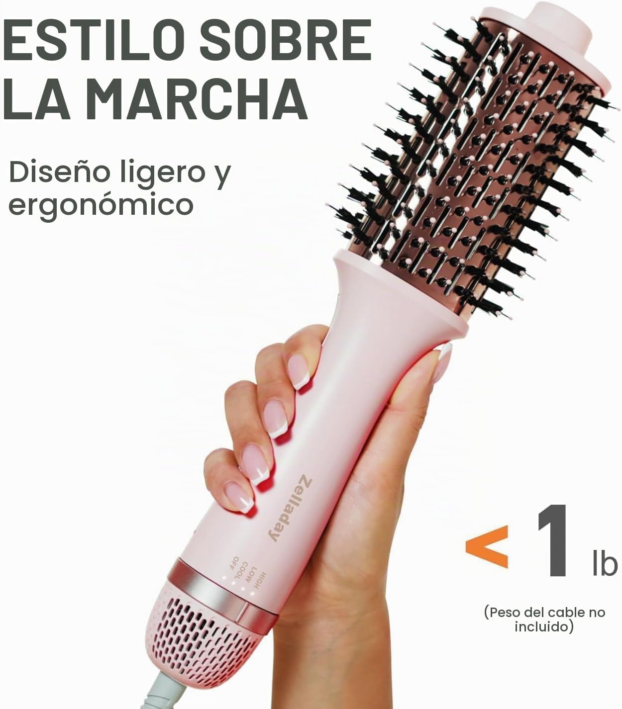 DISSTAR Cepillo secador de pelo de 110,000 rpm, secado 3 veces más...