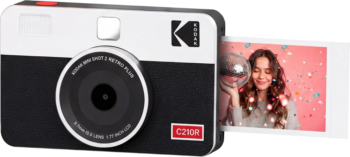 Kodak Mini Shot 2 Retro 4PASS - Cámara digital instantánea 2 en 1 e...