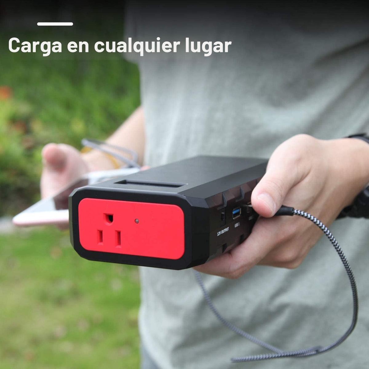 SinKeu Banco de energía portátil de 24000 mAh con salida de CA, car...