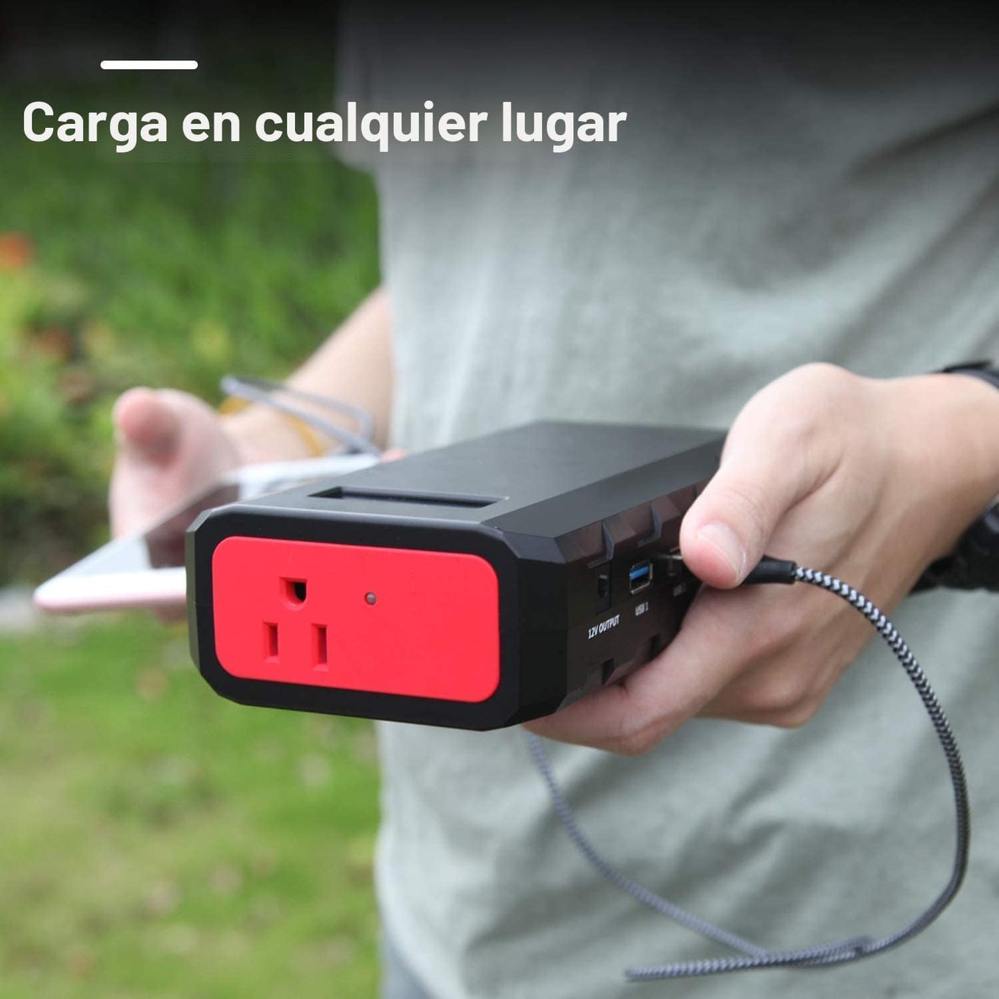 SinKeu Banco de energía portátil de 24000 mAh con salida de CA, car...