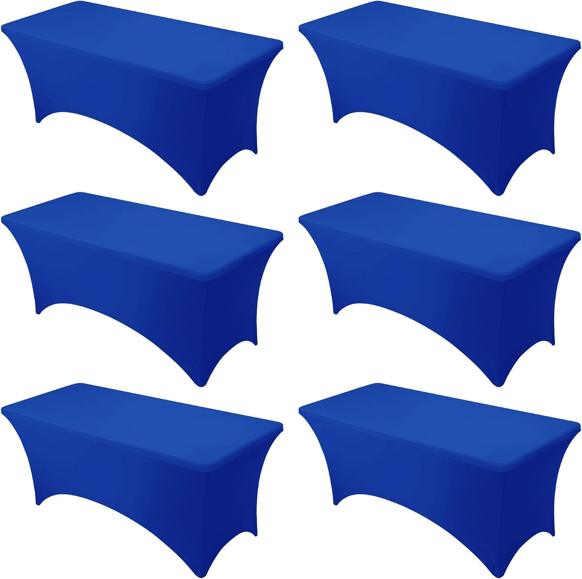 Dailyset Paquete de 6 manteles Premium de Spandex azul real para me...