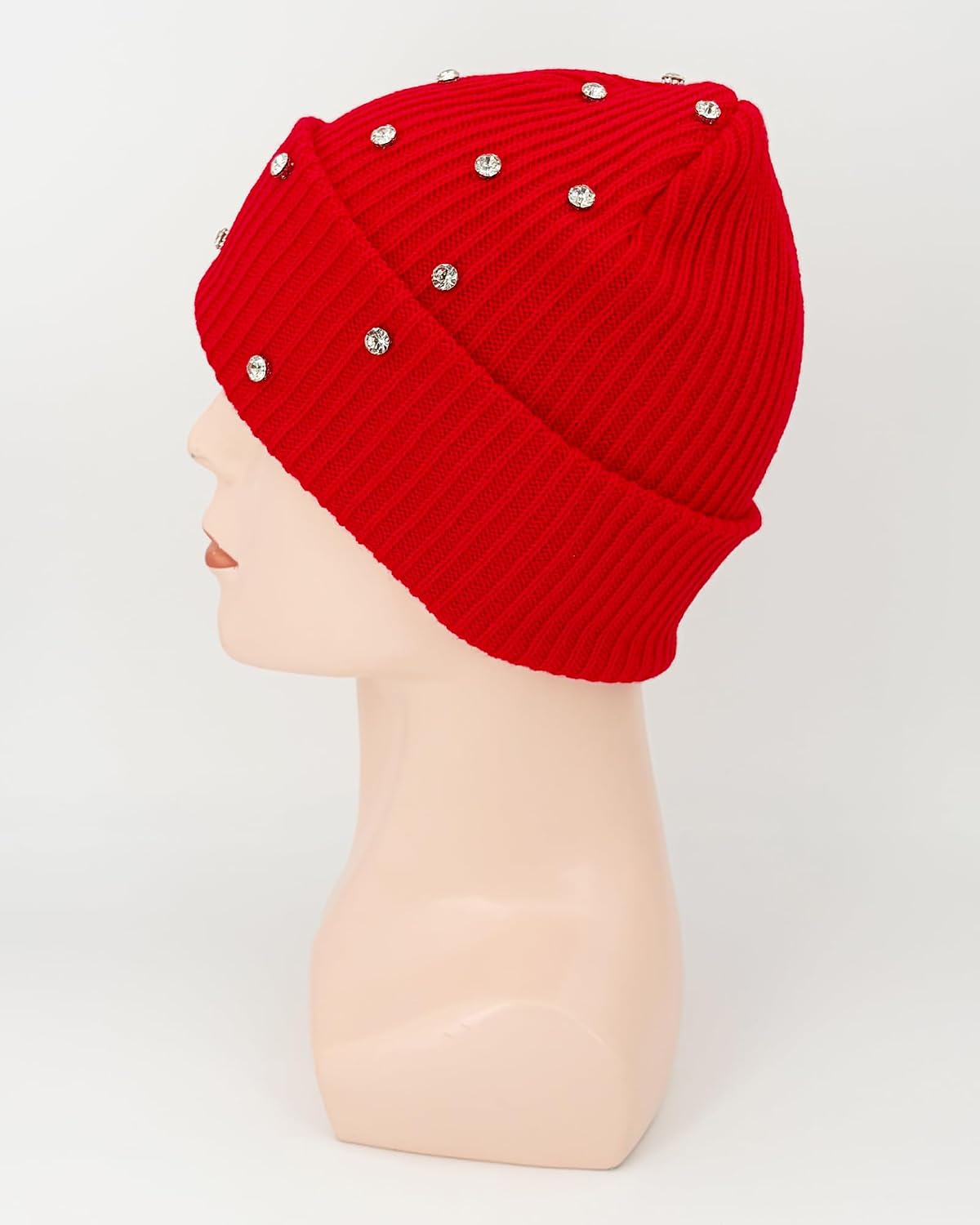 Julpsk Gorro de lujo brillante con diamantes de imitación para el i...