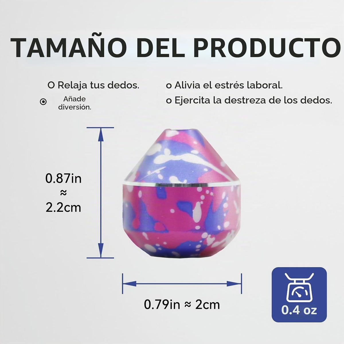 BUBEHYMY Perlas para Ansiedad, Juguete Metalico para Relajarse en O...