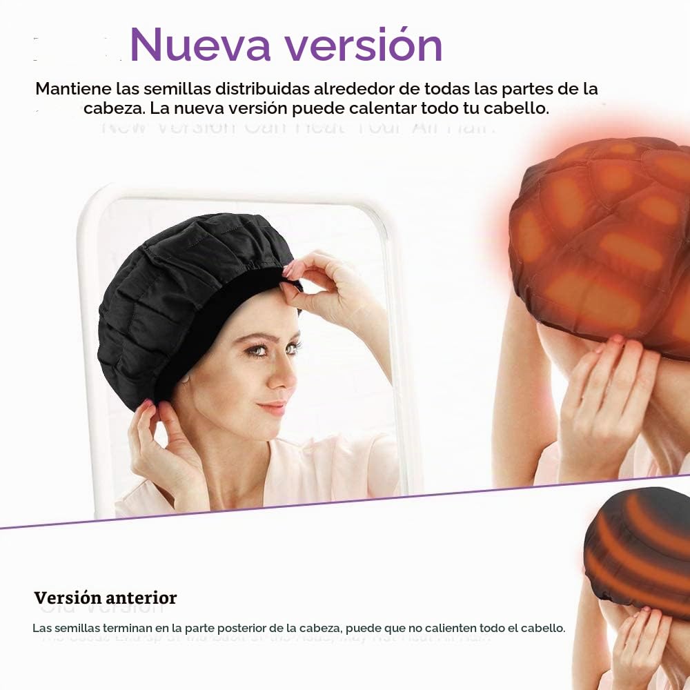 Gorro térmico de acondicionamiento profundo, sin cordón, 100% algod...
