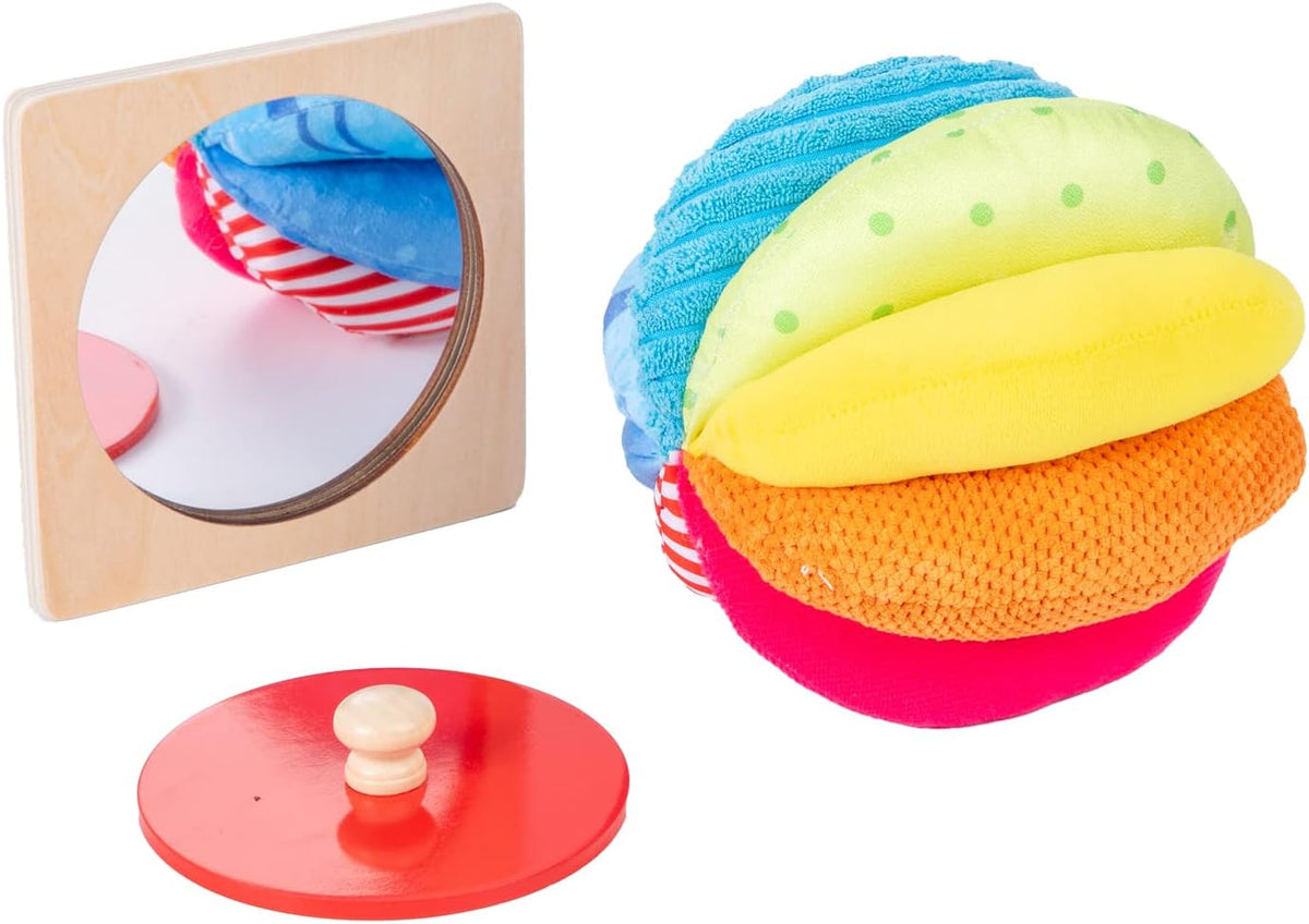 Kit de Juguetes Montessori para Bebés - Espejo, Peekaboo, Rompecabe...
