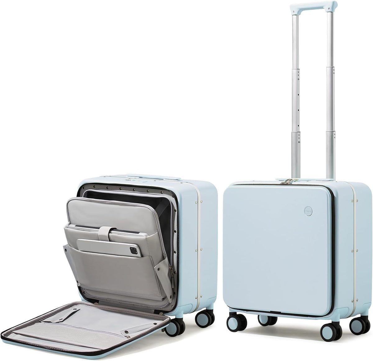 mixi Maleta de equipaje con ruedas giratorias, equipaje de viaje co...
