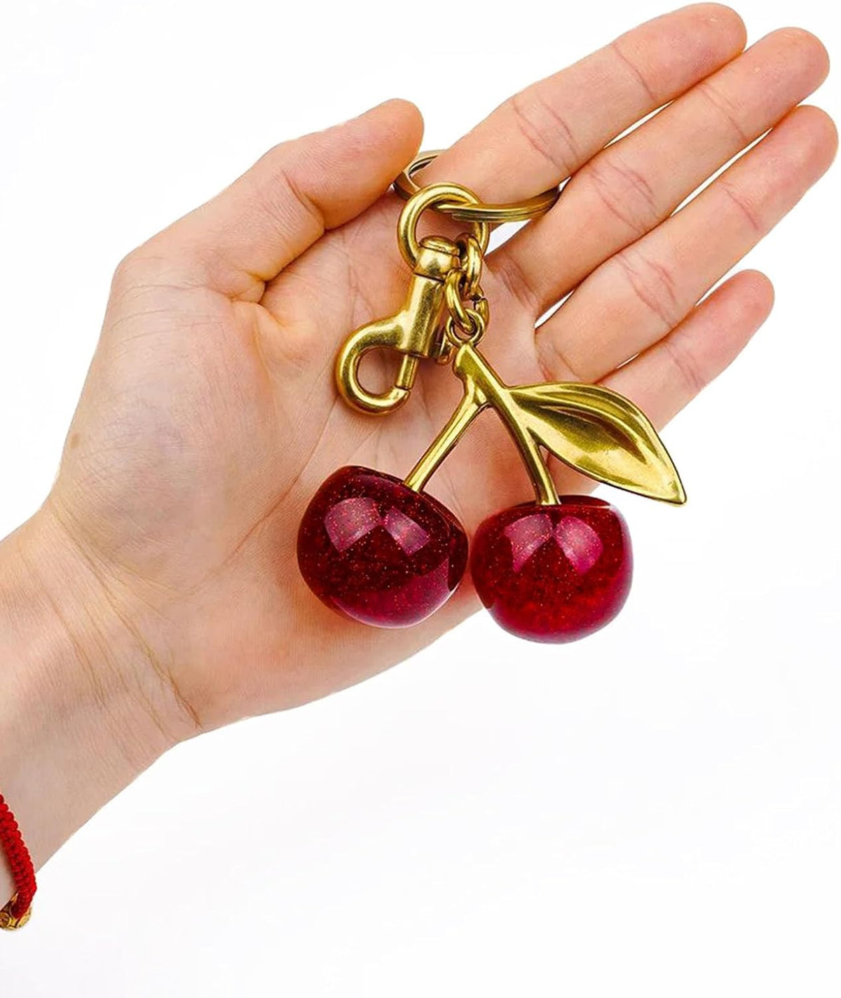 Llavero FASTFAIRY con dijes de cereza para bolso: llaveros para muj...