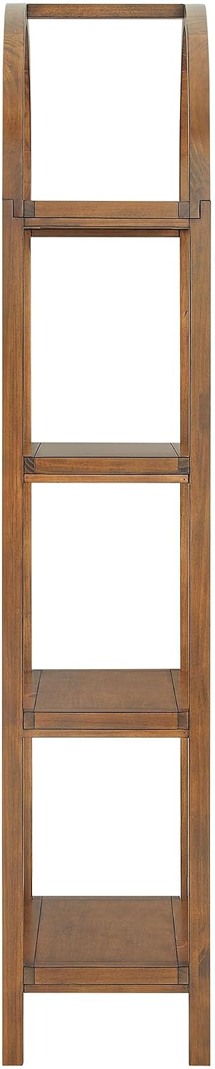 Modway Vexley - Estantería arqueada grande de 72 pulgadas en nogal,...