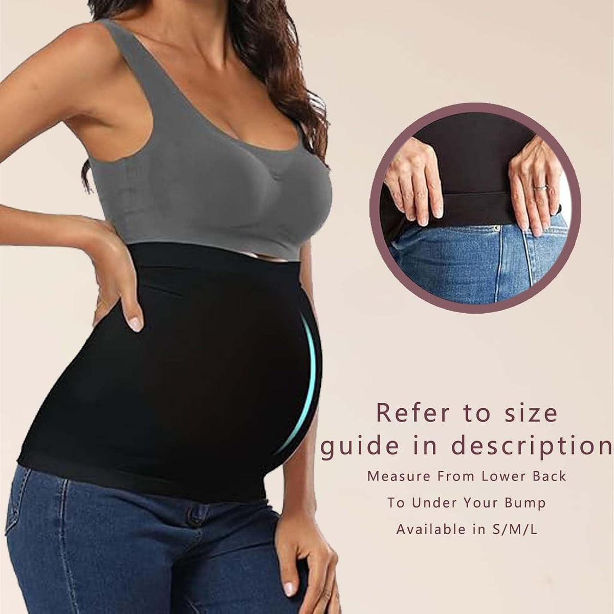 Diravo Paquete de 3 bandas para el vientre de maternidad para embar...