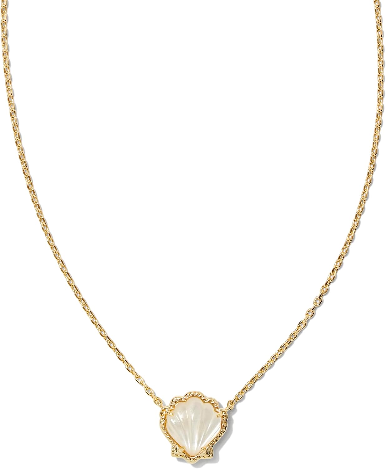 Kendra Scott Brynne Shell Collar con colgante corto, joyería de mod...