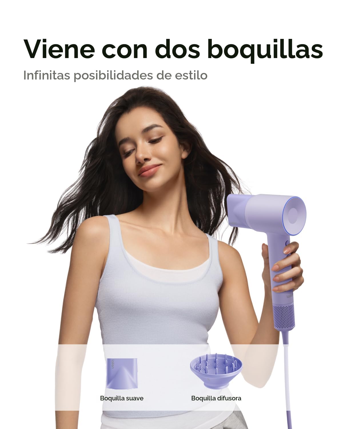 Secador de Pelo Laifen SE 2, Secador de Pelo Iónico Negativo de 200...