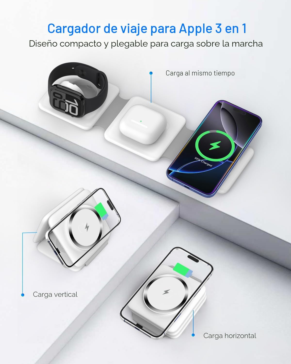 Estación de carga para múltiples dispositivos Apple \u2013 Base de...