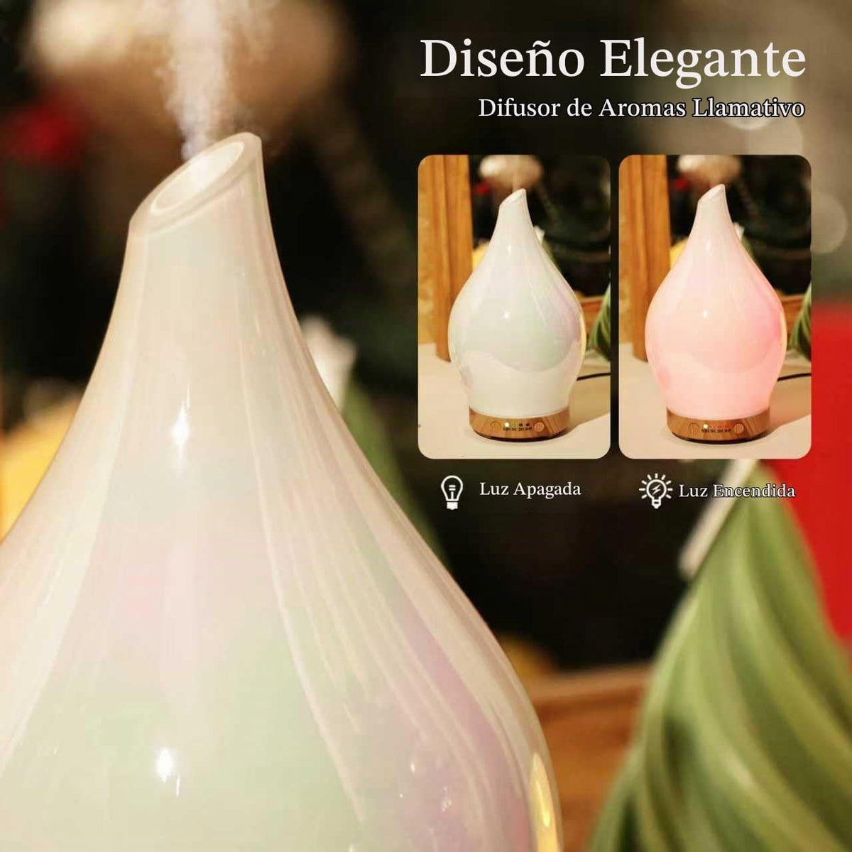 Porseme Difusor de aceite esencial de 150 ml, difusor de aroma de v...