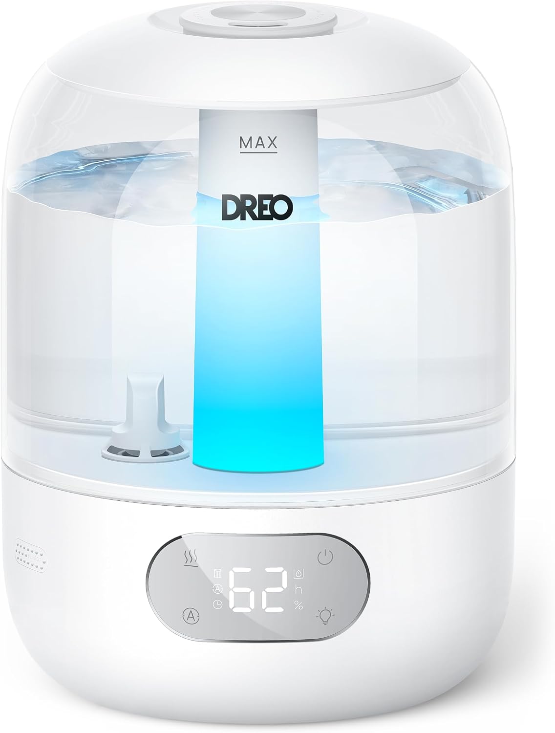 DREO Humidificadores de 3L para dormitorio, tiempo de funcionamient...