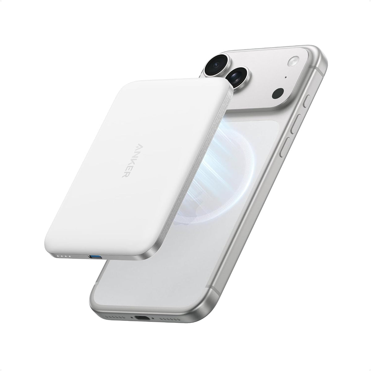 Anker Nano Power Bank, Batería de Carga Magnética Inalámbrica de 5,...