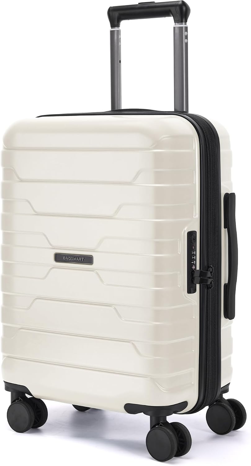 BAGSMART Equipaje de mano de 22x14x9 pulgadas aprobado por aerolíne...