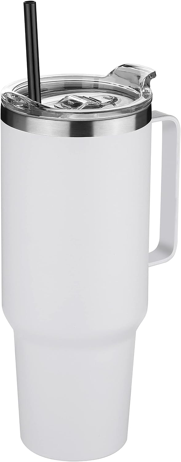 HASLE OUTFITTERS Vaso de 40 onzas de acero inoxidable con asa, vaso...