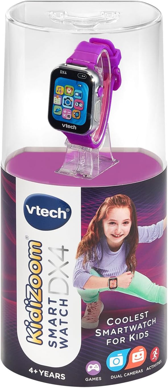VTech KidiZoom Smartwatch DX4 - Reloj inteligente, morado