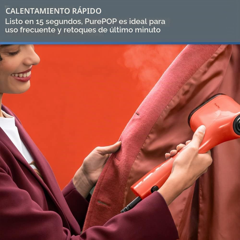 Rowenta PurePop - Vaporizador de mano para ropa de 1.5 libras, cale...