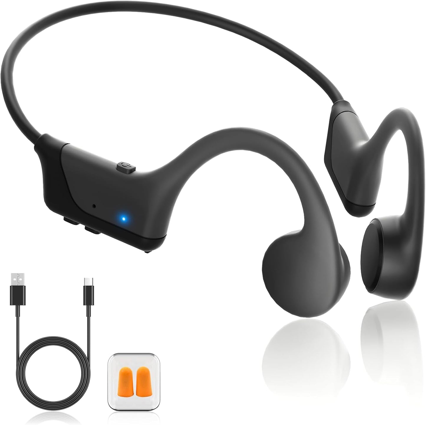 Nuevos auriculares de conducción ósea, Bluetooth 6.0, IPX5 impermea...