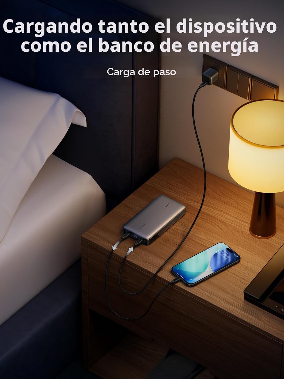 UGREEN Nexode 25000mAh 145W 3-Port USB-C Power Bank para iPhone 17...