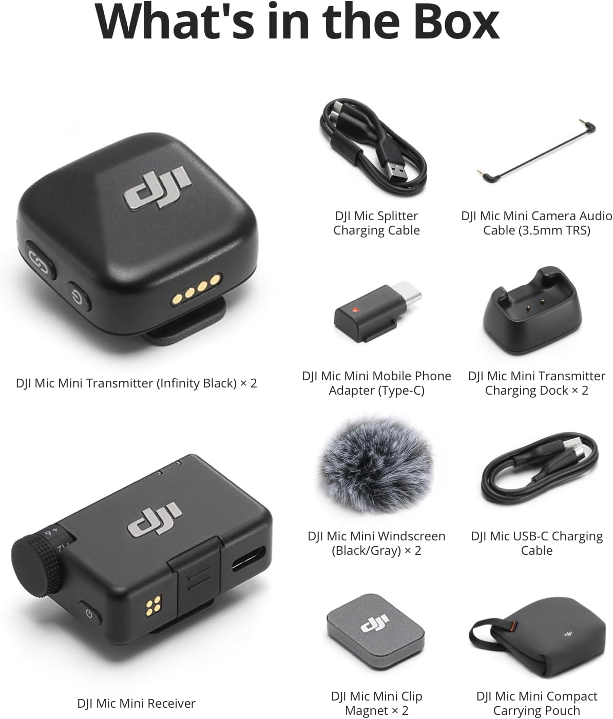 DJI Mic Mini (2 TX + 1 RX), audio ultraligero y rico en detalles |...