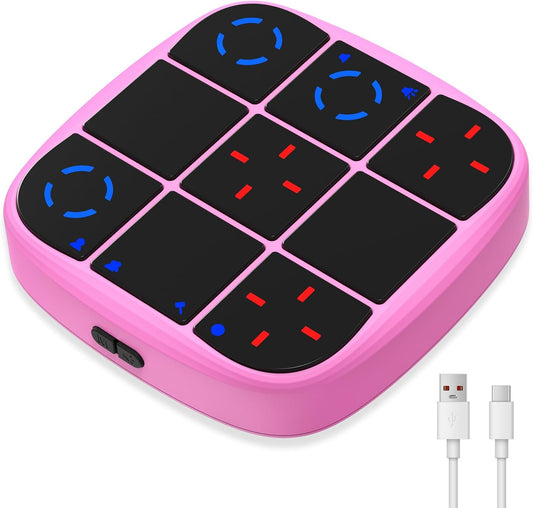 KOQQQ Juego de pernos recargables Tic-Tac-Toe, consola de rompecabe...