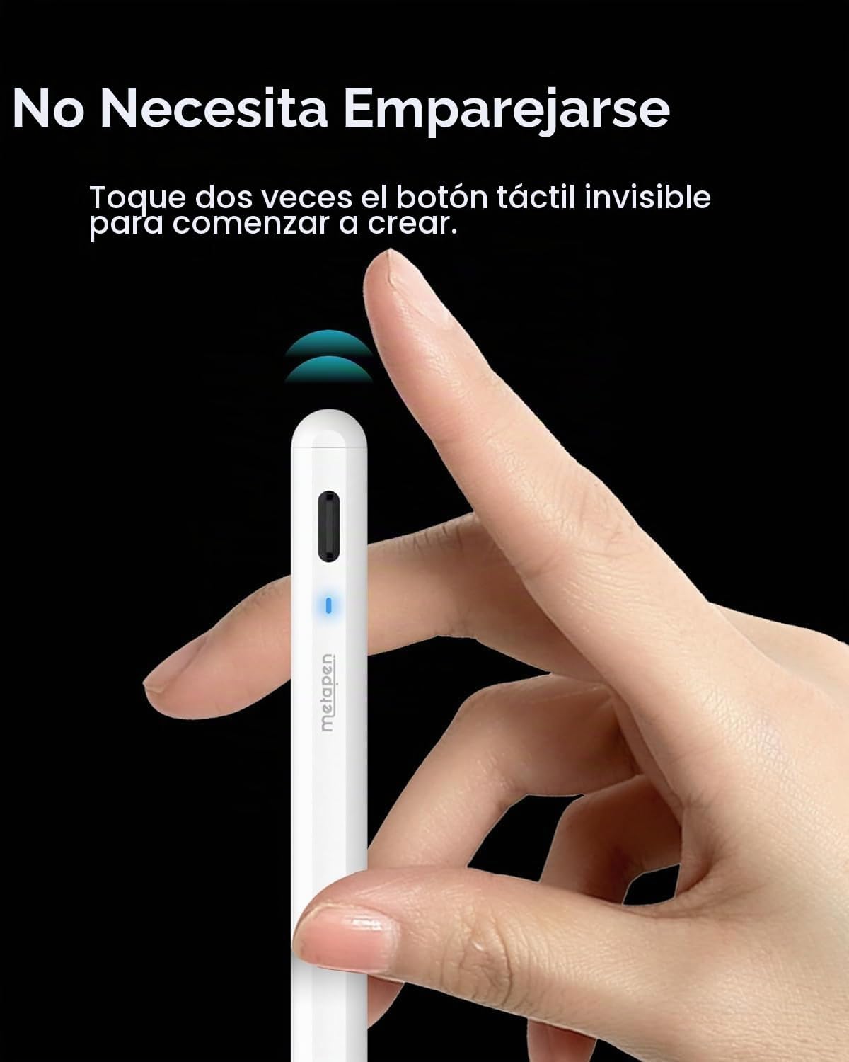 Metapen Lápiz A8 para Apple iPad 2018-2025, (carga 2 veces más rápi...