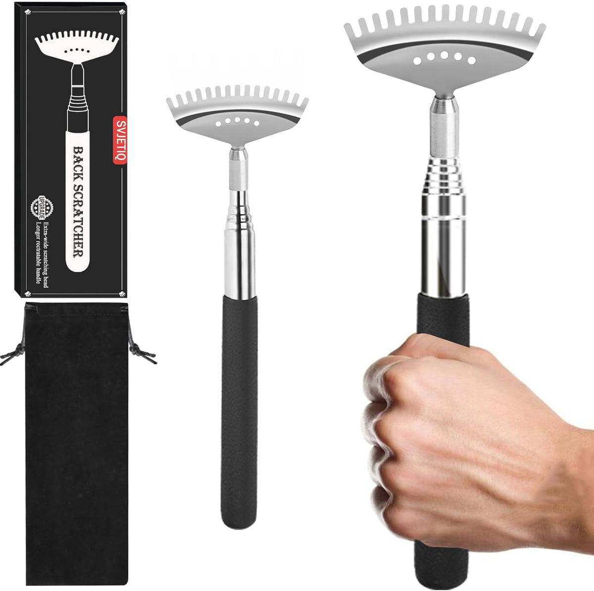 Svjetiq Rascador de Espalda Extensible Extra Grande para Hombres Mu...