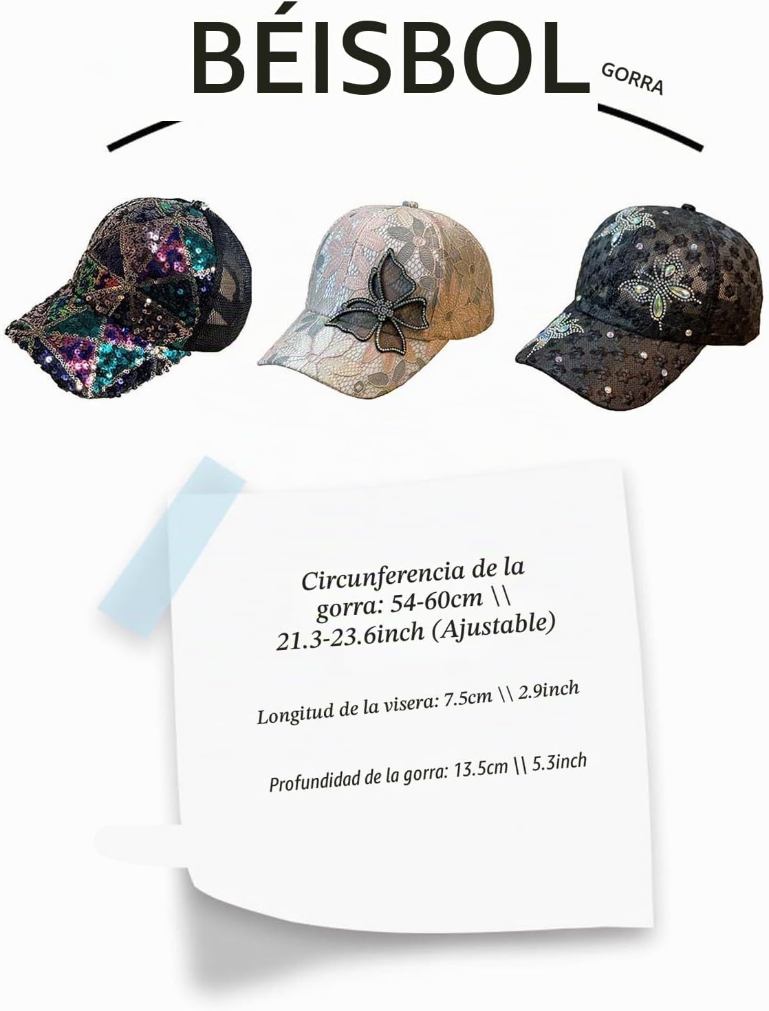 Bling Bling - Gorra de béisbol con diseño de mariposa para mujer, d...