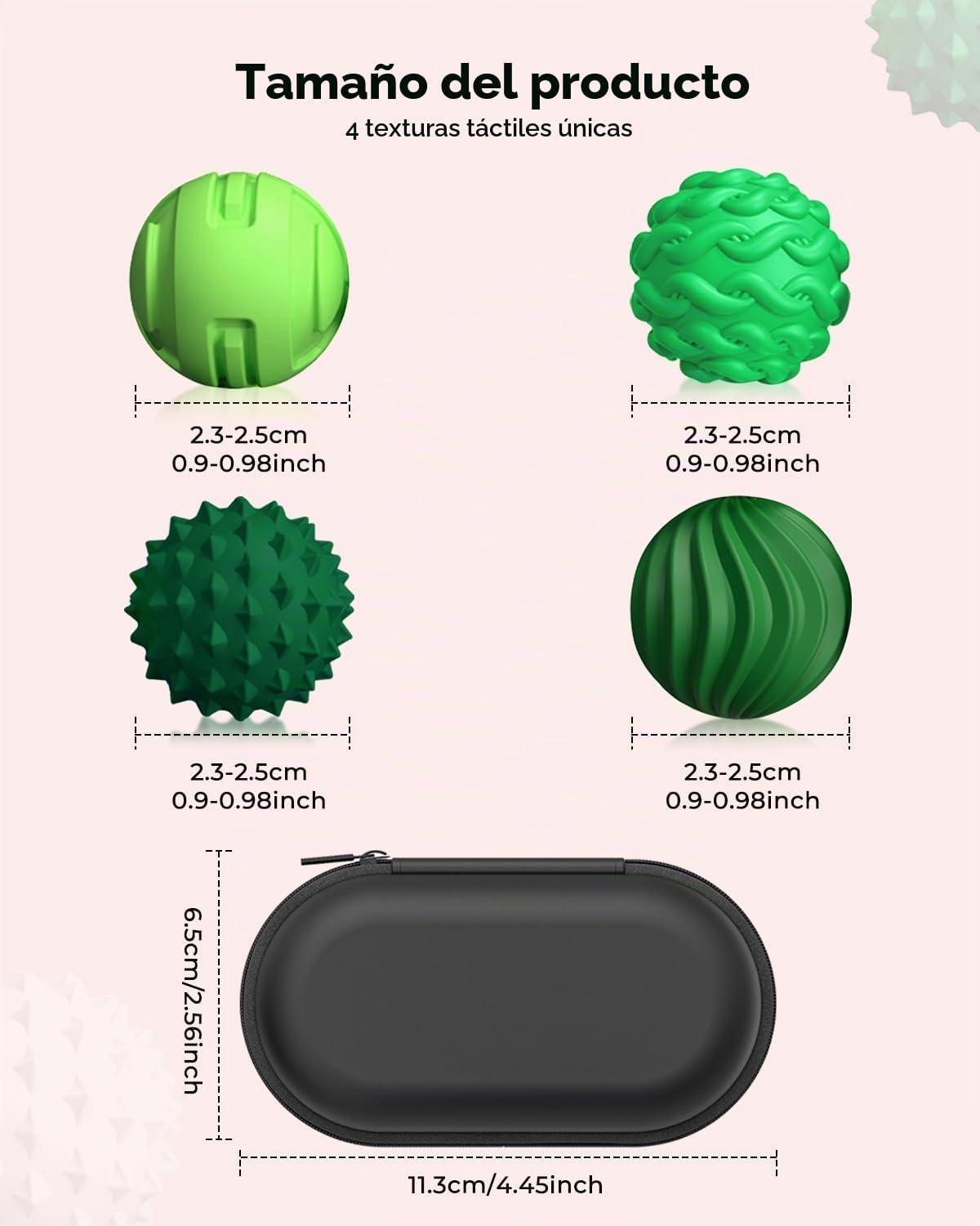 Bolas sensoriales texturizadas del alivio del estrés, juguete de es...