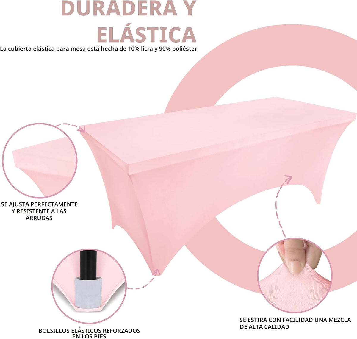 Utopia Kitchen - Juego de 2 manteles de elastano, ajustados, ajusta...