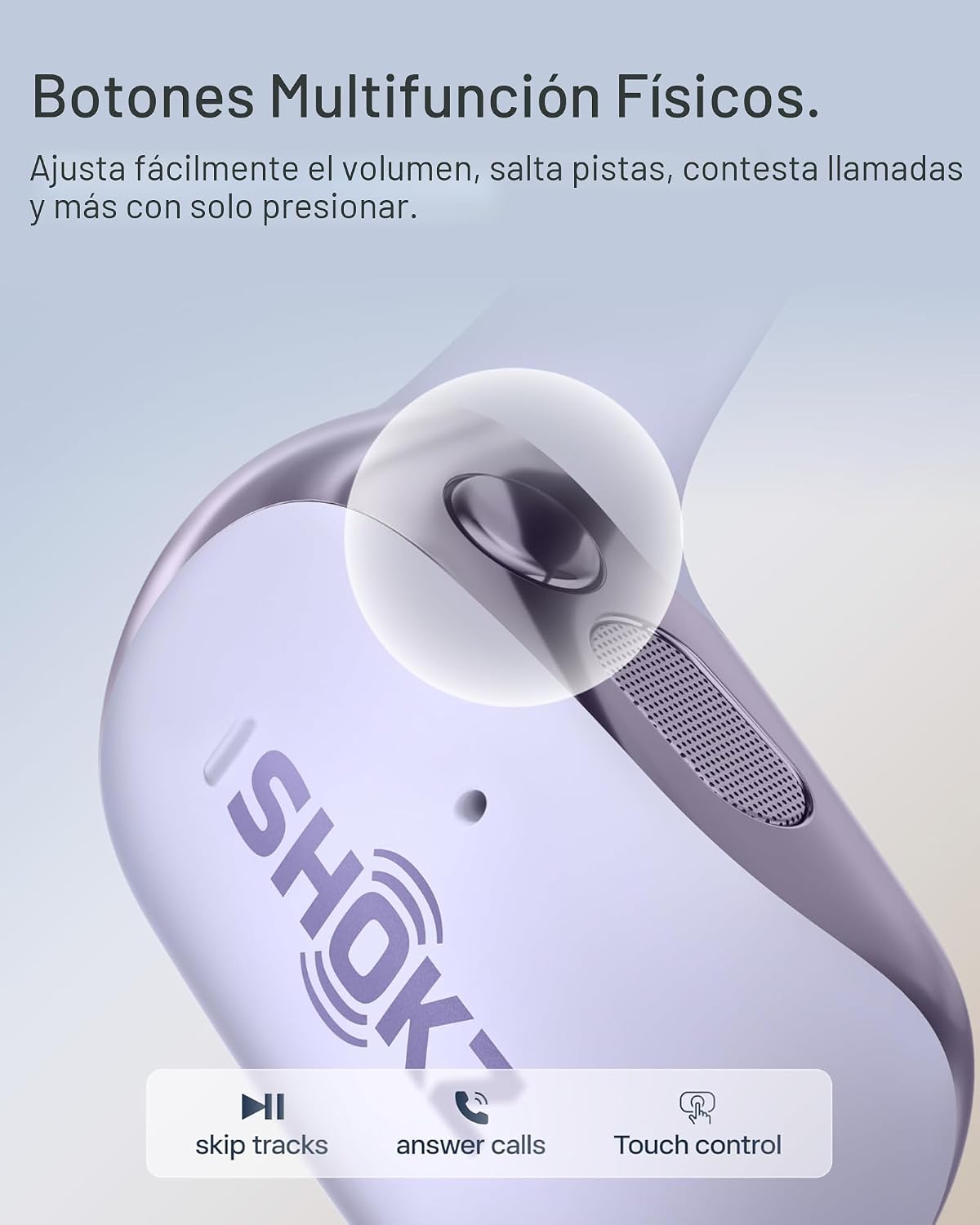 SHOKZ Nuevos auriculares OpenFit 2+ de oreja abierta, compatibles c...