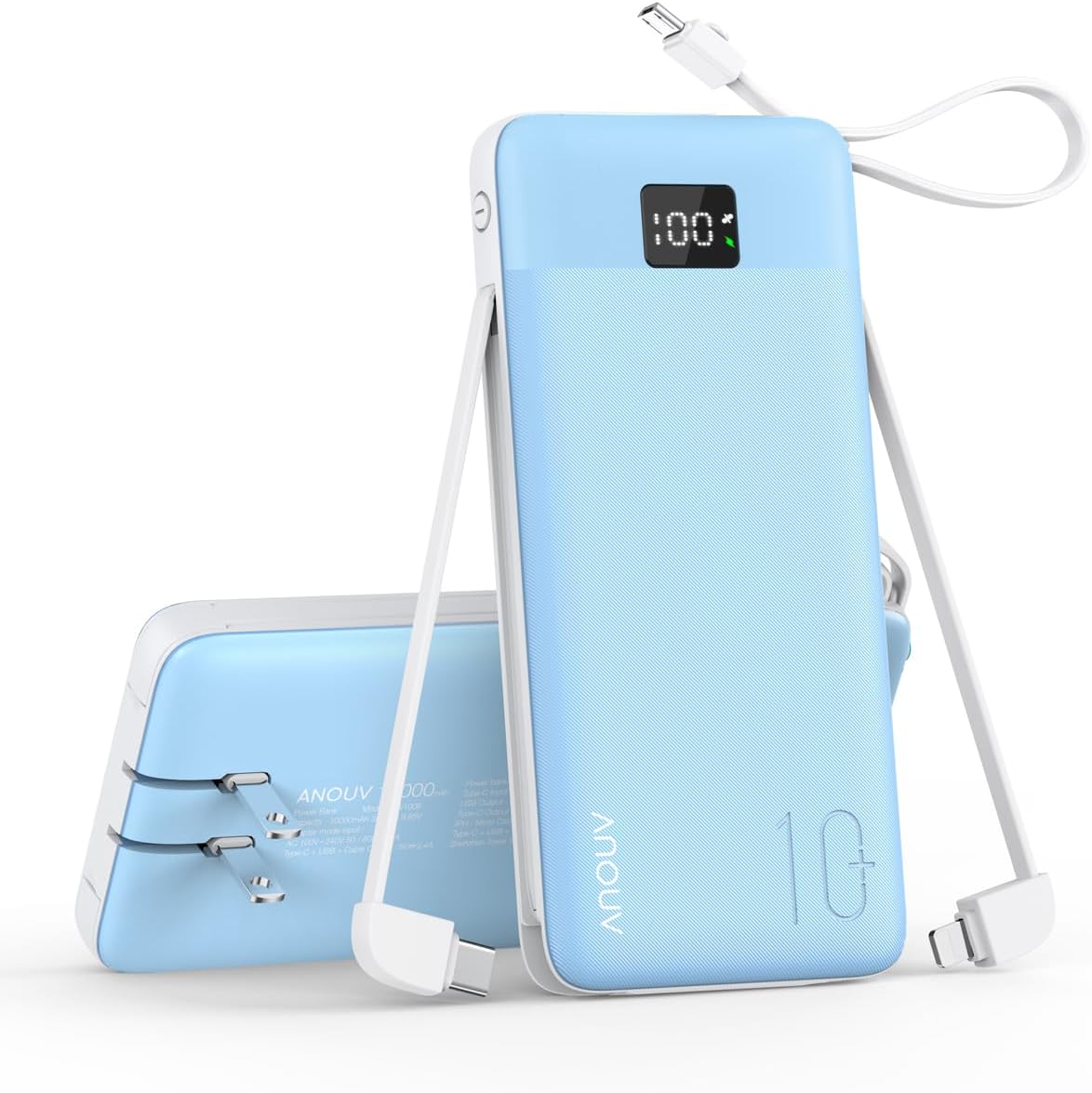 Cargador portátil 10000mAh 22.5W PD 3.0+QC 4.0 con carga súper rápi...