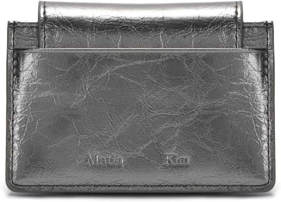 Matin Kim, Cartera de acordeón, tarjetero para hombre y mujer, colo...