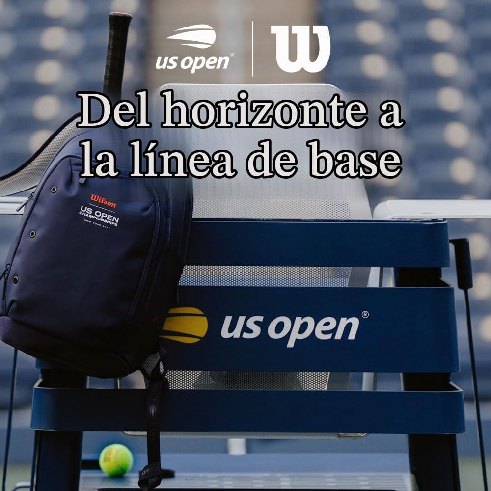 WILSON Mochila de tenis US Open Tour 2025, color azul marino, con c...