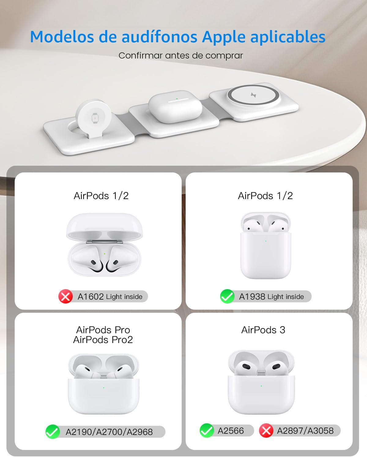 Estación de carga para múltiples dispositivos Apple \u2013 Base de...