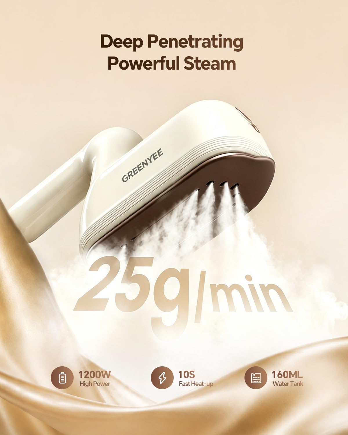 Vaporizador de viaje para ropa, plancha de vapor portátil de mano d...